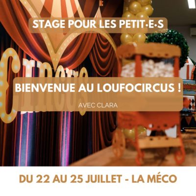 Stage été Bienvenue au Loufocircus